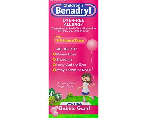 unflavored children's benadryl