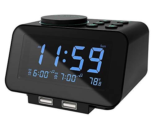 uscce digital alarm clock radio