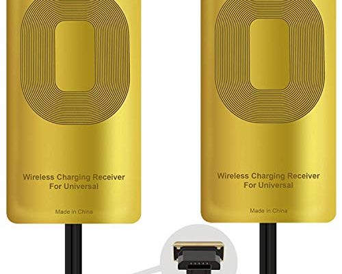 2 PCS QI Receiver Type A Wireless Charging Receiver Adapter Patch for Samsung Galaxy S5-A9-Note 4/LG V10-Stylo 2-3-Plus/Google Nexus G4 Ultra-Thin 5w 1000mAh Compatible All Wireless Charger(2pcs)