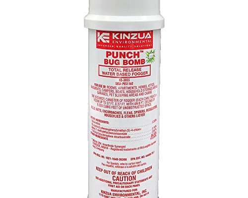 (6 oz) Punch Bug Bomb | 100% Kills Mosquitoes, Cockroaches, Fleas, Ants, Houseflies & More | Commercial-Grade Fogger | Easy-to-Use | Non-Staining, Water-Base Formula (6 oz)