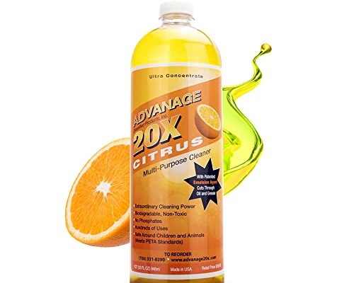 ADVANAGE the Wonder Cleaner 20X Multi-Purpose Ultra Concentrated Formula, Makes 20 Quarts, Citrus Scented, 32 fluid ounce, 1 Quart