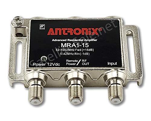 Amplifier, Cable TV RF Broadband 15dB Gain One Output 5-1002Mhz w/ Power Adapter