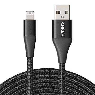 Anker Powerline+ II Lightning Cable (10 ft) MFi Certified iPhone Charger Cable, Extra Long iPhone Charging Cord, Compatible with iPhone SE / 11 Pro Max/Xs Max/XR/X / 8/7 / 6S, iPad, and More