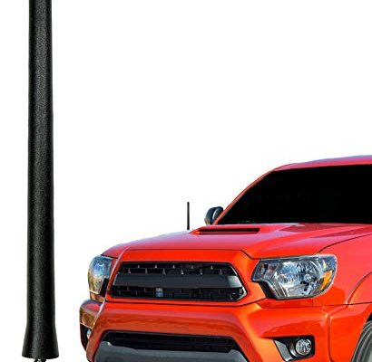 AntennaMastsRus - The Original 6 3/4 Inch Replacement Rubber Antenna Mast fits Toyota Tacoma (1995-2015) - USA Stainless Steel Threading - Car Wash Proof - Internal Copper Coil - Premium Reception