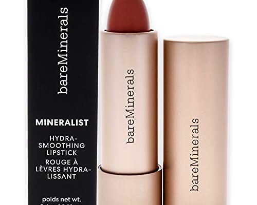 bareMinerals Mineralist Hydra-Smoothing Lipstick, Grace, 0.12 Oz