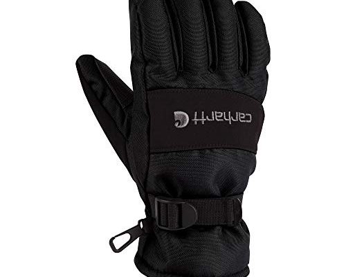 Carhartt Men's WP Waterproof Insulated Glove, Black, Large