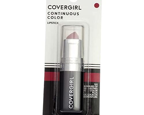 CoverGirl Continuous Color Lipstick, Vintage Wine [425], 0.13 oz (Pack of 4)