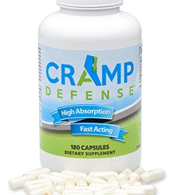 Cramp Defense® Magnesium for Leg Cramps, Muscle Cramps & Muscle Spasms. End Them Fast and Permanently. Organic Magnesium Muscle Relaxer, Non-Laxative, NO Magnesium Oxide or Herbs! 180 Capsule Bottle.