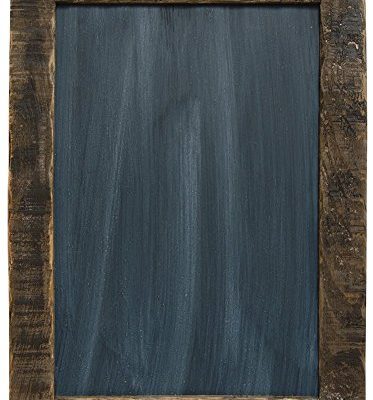 CWI Gifts Large Distressed Slate Blackboard with Stained Wooden Frame, 8.5 x 12.5-Inches