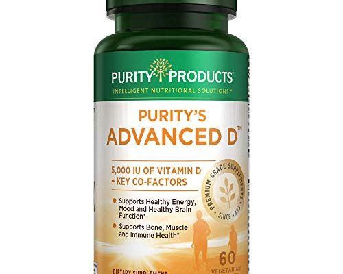 Dr. Cannell's Advanced D from Purity Products - Vitamin D3 Super Formula - Packed with Vitamin D, Vitamin K2, Zinc, Magnesium Citrate, Boron and Taurine - 60 Vegetarian Capsules