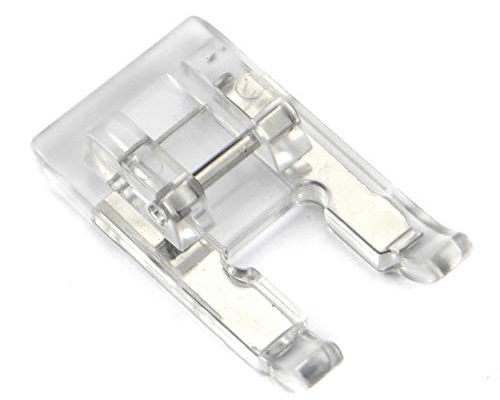DREAMSTITCH 5mm Clear Open Toe Satin Stitch Presser Foot for All Low Shank Snap-On Singer, Brother, Babylock,Euro-Pro,Janome,Kenmore,White,Juki,New Home,Simplicity,Elna Sewing Machine