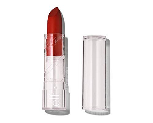 e.l.f. Cosmetics SRSLY Satin Lipstick, Nourishing & Moisturizing Formula, Infused with Jojoba Oil & Macadamia Seed Oil, Cherry