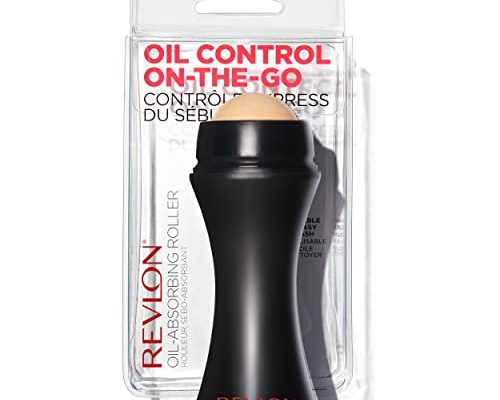 Face Roller by Revlon, Oily Skin Control for Face Makeup, Oil Absorbing, Volcanic Reusable Facial Skincare Tool for At-Home or On-the-Go Mini Massage