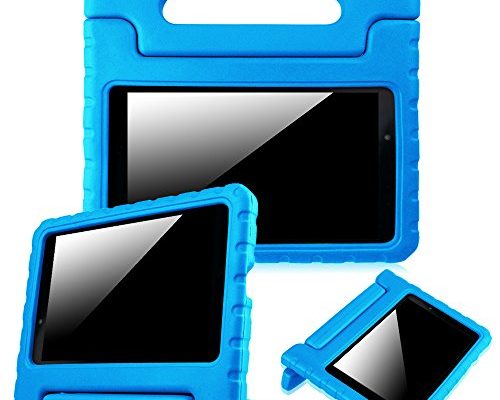 Fintie Kiddie Case for LG G Pad F 8.0 / G Pad II 8.0 - Shock Proof Convertible Handle Stand Kids Friendly [Fit AT&T Model V495 / T-Mobile V496 / US Cellular UK495 / G Pad 2 8.0 V498] 8" Tablet, Blue