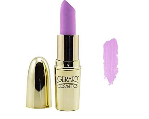 Gerard Cosmetics Lipstick Lilac Moon | Bright Purple Lipstick with Comfort Matte Finish | Highly Pigmented, Smooth Formula with Hydrating Ingredients | Cruelty Free & Made in USA