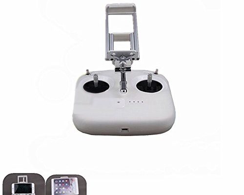 Hooshion 2 in 1 Mobile Phone Tablet Holder Extended Holder Clamp Clip for DJI Phantom 3 Standard Edition Remote Control