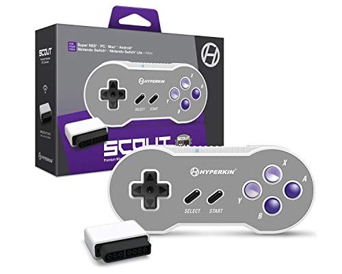 Hyperkin "Scout" Premium BT Controller for Super NES/ PC/ Mac/ Android (Includes Wireless Adapter)
