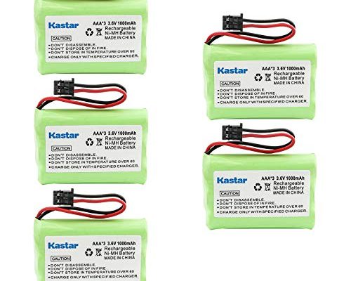 Kastar 5-Pack AAAX3 3.6V MSM 1000mAh Ni-MH Rechargeable Battery for Uniden Cordless Phone BT-446 BT446 BP-446 BP446 BT-1005 BT1005 TRU8885 TRU8885-2 TRU88852 TRU8888 TRU9460 TRU9465 TRU9480 TCX-800