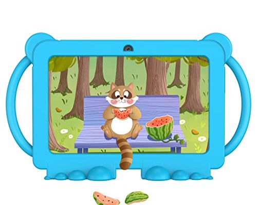 Kids Tablet 7 inch Tablet for Kids, Quad-Core Android 11, 2GB RAM, 32GB ROM, WiFi, Educational, Games, Parental Control, Kids Software Pre-Installed Toddler Tablet Suitable Over 3 Years Old