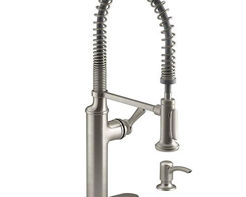 Kohler K-R10651-SD-VS Sous Kitchen Sink Faucet, Vibrant Stainless