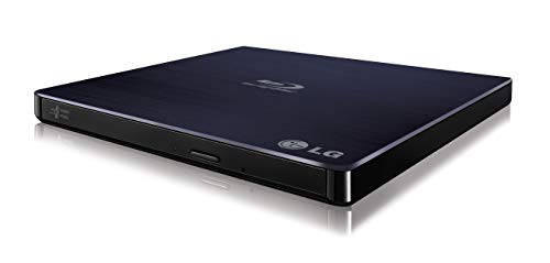 LG Electronics 6X Blu Ray Writer 8X DVD Writer +/- RW USB 2.0 Super Multi Ultra Slim Portable with M-DISC Support (Black) WP50NB40