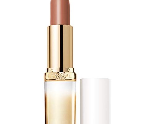 L'Oreal Paris Age Perfect Satin Lipstick with Precious Oils, 216 Glowing Nude, 0.13 Ounce