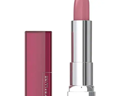 Maybelline Color Sensational Lipstick, Lip Makeup, Cream Finish, Hydrating Lipstick, Romantic Rose, Pink 0.15 oz