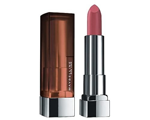 Maybelline Color Sensational Lipstick, Lip Makeup, Matte Finish, Hydrating Lipstick, Nude, Pink, Red, Plum Lip Color, Touch Of Spice, 0.15 oz; (Packaging May Vary)