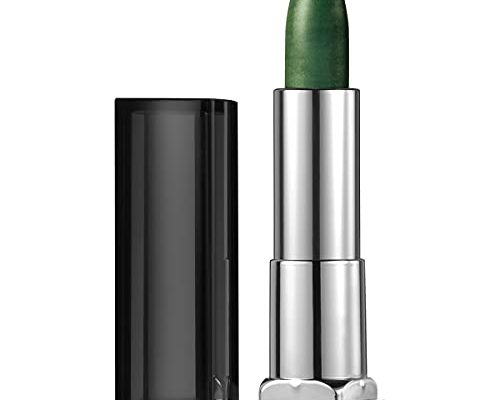 Maybelline New York Color Sensational Green Lipstick Metallic Lipstick, Serpentine, 0.15 oz, 1 Count