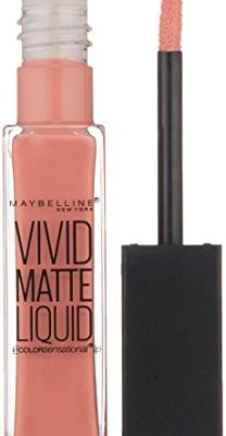 Maybelline New York Color Sensational Vivid Matte Liquid Lipstick, Nude Flush, 0.26 fl. oz.