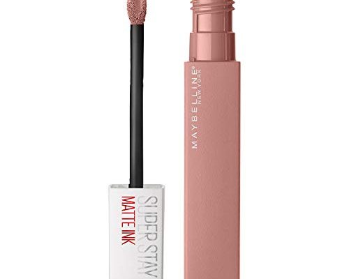 Maybelline New York Super Stay Matte Ink Liquid Lipstick, Long Lasting High Impact Color, Up to 16H Wear, Poet, Light Rosey Nude, 0.17 fl.oz