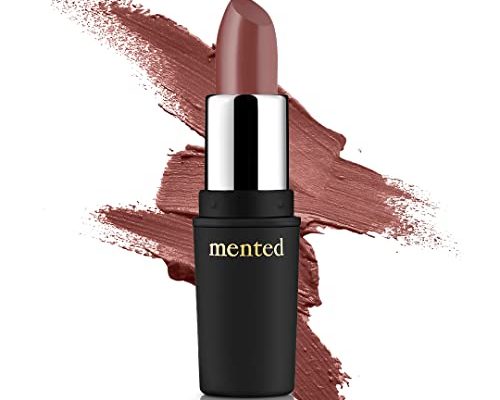 Mented Cosmetics | Semi Matte Nude Lipstick, Mented No. 5 | Vegan, Paraben-free, Cruelty-free | Nude Pink Brown, Long Lasting and Moisturizing Lipstick