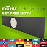 Mohu Blade Premium Amplified Indoor/Outdoor TV Antenna, 24" Wide, 60-Mile Range, UHF/VHF Multi-directional, 16 ft. Cable, Tabletop/Wall Mount, USB Power Adapter, Mounting Hardware, 4K-Ready, MH-110098