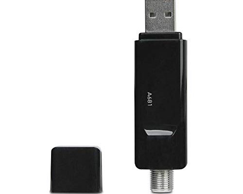 Mygica USB 2.0 TV Tuner with Antenna, ATSC/QAM TV Tuner Stick for PC Laptop Windows Android TV, A681B