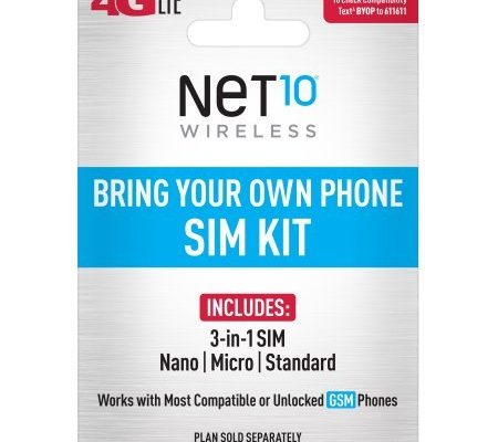 Net10 - Bring Your Own Phone "GSM" 3-in-1 Sim Card Kit (4G LTE) - "AT&T" Compatible