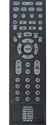 New Replace Remote fit for Mitsubishi 290P187010 290P137030 290P187A10 290P187020 290P175010 WD-82738 LT-40164 LT-46164 LT-46265 LT-55154 LT-55164 LT-55265 WD73C10 WD60638CA WD65638CA WD60C10