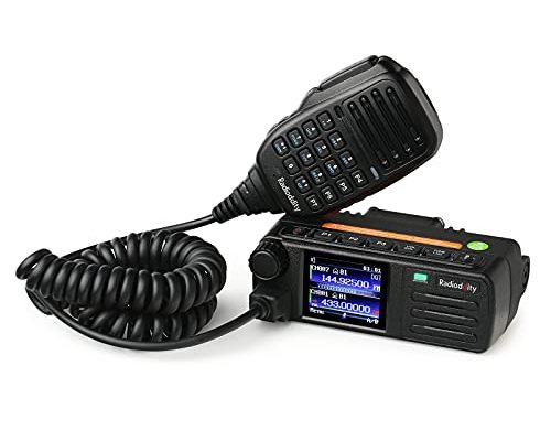 [Newest CPS & Firmware] Radioddity DB25-D Dual Band DMR Mobile Radio, 20W VHF UHF Digital Transceiver with GPS APRS, 4000CH 30,000 Contacts, Dual Time Slot Tier II Vehicle Car Ham Radio