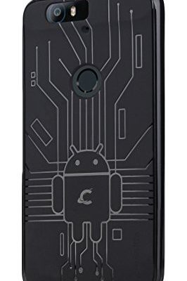 Nexus 6P Case, Cruzerlite Bugdroid Circuit Case Compatible for Huawei Nexus 6P - Black