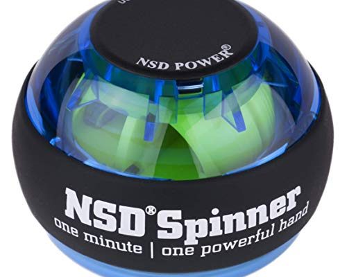 NSD Essential Spinner Gyro Hand Grip Strengthener Wrist Forearm Exerciser, Blue, Model Number: PB-688 Blue