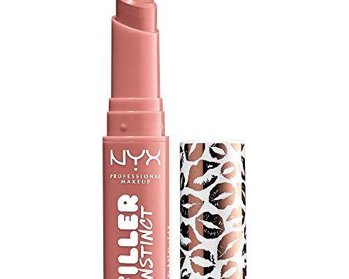 NYX PROFESSIONAL MAKEUP Filler Instinct Plumping Lip Color, Lip Balm - Beach Casual (Nude Pink)
