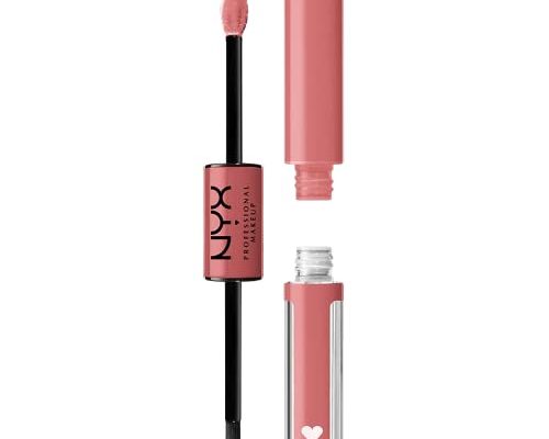 NYX PROFESSIONAL MAKEUP Shine Loud, Long-Lasting Liquid Lipstick with Clear Lip Gloss - Cash Flow (Light Dusty Rose)