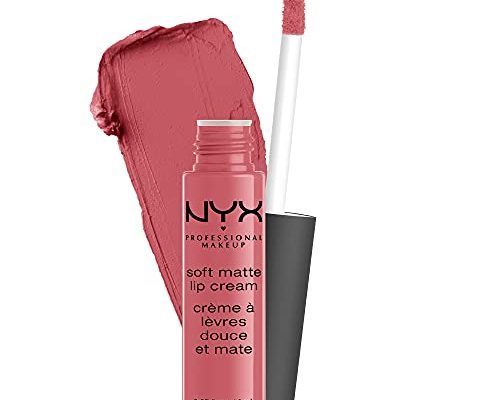 NYX PROFESSIONAL MAKEUP Soft Matte Lip Cream, Lightweight Liquid Lipstick - Cannes (Matte Muted Mauve)