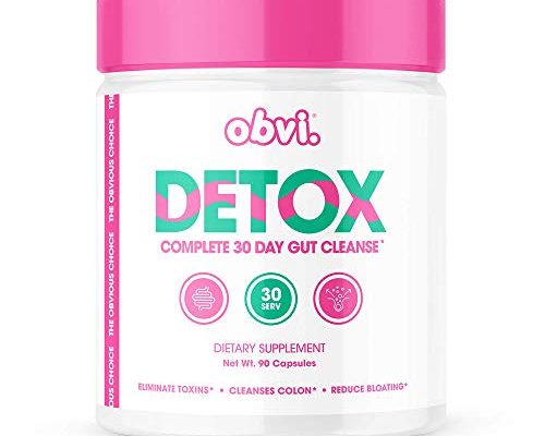 Obvi Detox, Flush Out and Eliminate Toxins, Support Weight Loss, Cleanse Colon, Packed with Antioxidants, Support Liver Health, Reduce Bloating, Soothe Stomach Pain, All Natural (30 Servings)