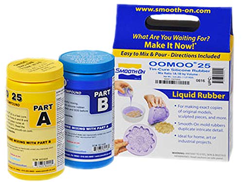 Oomoo 25-1A:1B Mix by Volume Tin Cure Silicone Rubber - Pint Unit