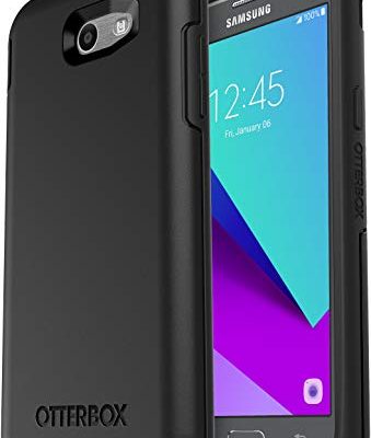 OtterBox Symmetry Case for Samsung Galaxy J3(2017)/Galaxy Express Prime 2/Galaxy Amp Prime 2/Galaxy Sol 2/Galaxy J3 Emerge/Galaxy J3 Prime/Galaxy J3 Luna Pro - Non-Retail Packaging - (Black)