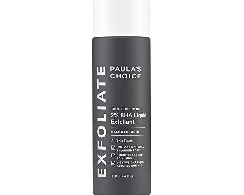 Paulas Choice--SKIN PERFECTING 2% BHA Liquid Salicylic Acid Exfoliant--Facial Exfoliant for Blackheads, Enlarged Pores, Wrinkles & Fine Lines, 4 oz Bottle