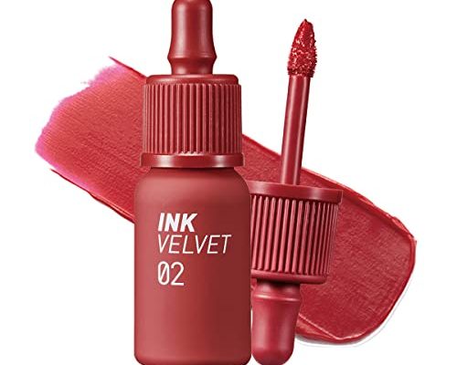 Peripera Ink the Velvet Lip Tint | High Pigment Color, Longwear, Weightless, Not Animal Tested, Gluten-Free, Paraben-Free | #002 CELEB DEEP ROSE, 0.14 fl oz