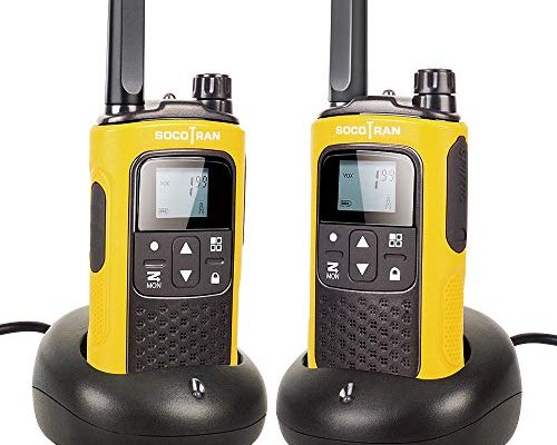 Rechargeable Walkie Talkies for Adults, Long Range 5 Miles Two Way Radios, Rechargeable Battery,Charging Dock,Flashlight,for Camping Hiking Hunting Security Hotel