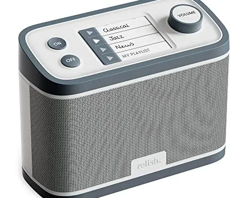 Relish - Simple Portable FM Radio and Music Player for Seniors, Those with Dementia and Alzheimer’s or Visually Impaired – Large Buttons, Simple Design, Easy to Use