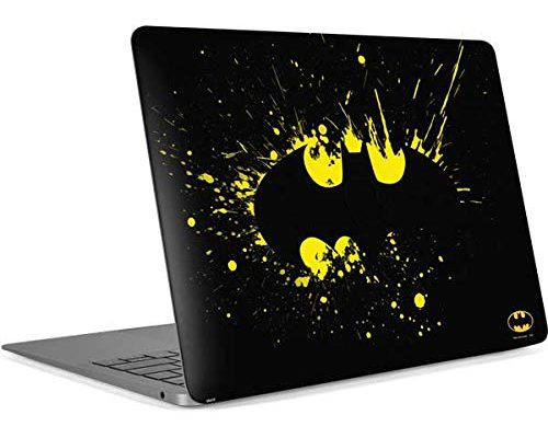 Skinit Decal Laptop Skin Compatible with MacBook Air 13in Retina (2018-2019) - Officially Licensed Warner Bros Batman Logo Yellow Splash Design
